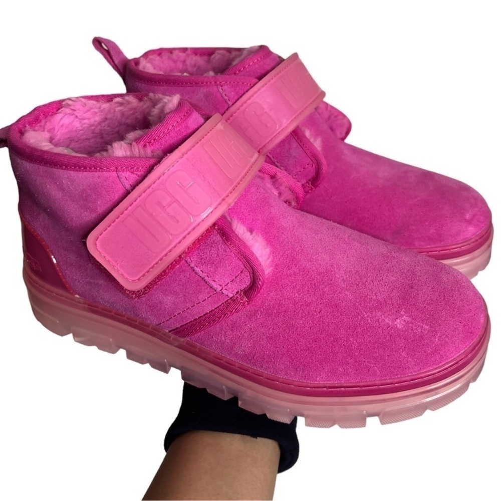 UGG Neumel Clear Chukka Hot Pink Boots - Picture 12 of 13